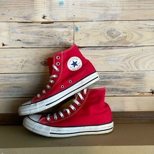 Red Converse Chuck Taylor High Tops